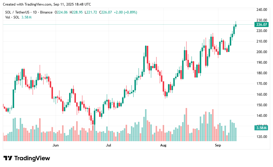 Solana 价格分析:SOL 是否会达到 250 美元?